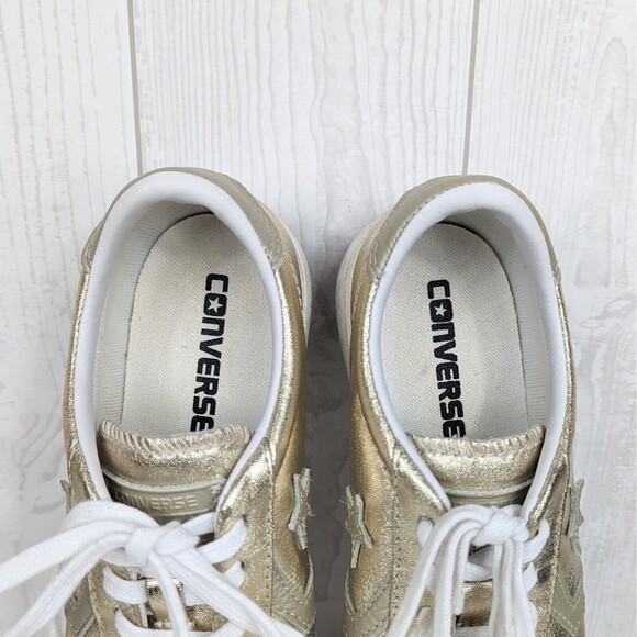 Chuck Taylor Converse Sneakers Women's Size 6 Gold All Star - Picture 11 of 12